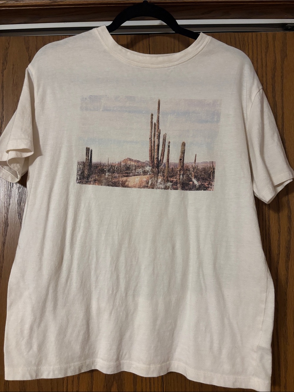 Desert Cactus Graphic Tee - Cream